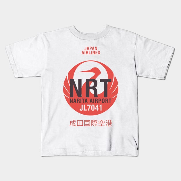 Airport Narita Kids T-Shirt by SpilloDesign
